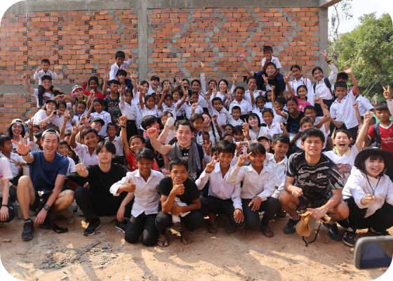 カンボジアで学校支援イメージ画像