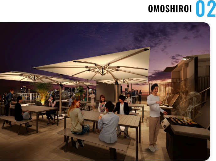 民泊できる屋上温泉XBBQリゾートイメージ画像